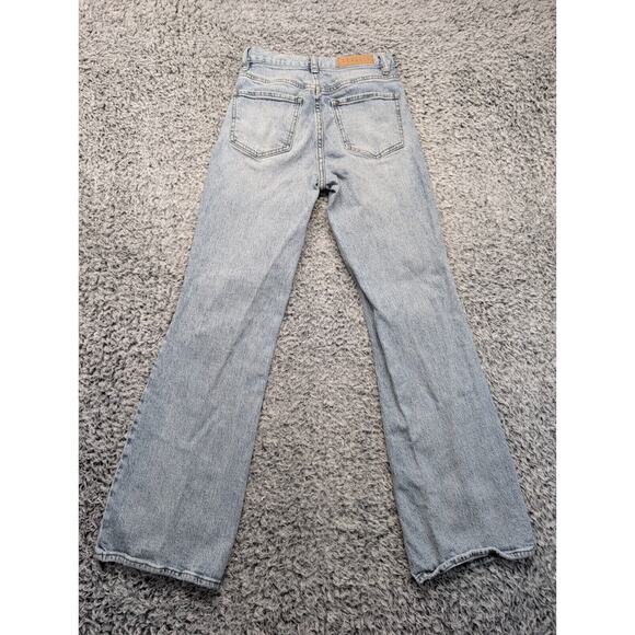 Pacsun Jeans Women 24 Blue High Rise Bootcut Distressed Grunge Acid Wash Casual - Picture 2 of 10